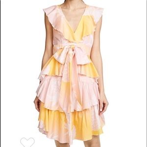 CYNTHIA ROWLEY JETSET PINEAPPLE DRESS in SUNSET